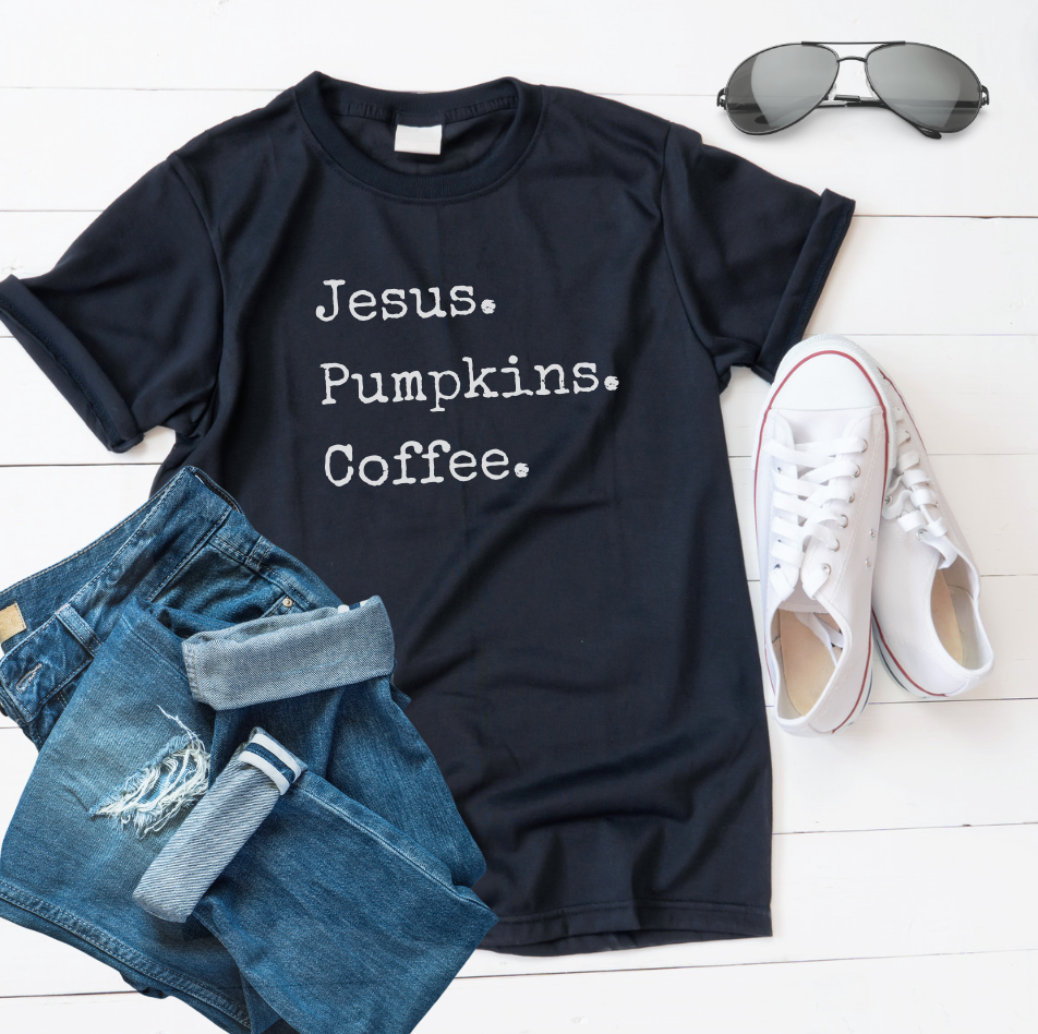 Jesus Pumpkins & Coffee T-shirt